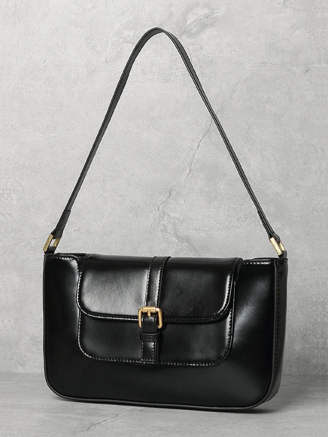Women's Paris 90s Vintage Baguette Handbag Croc-effect Miranda Shoulder Bag