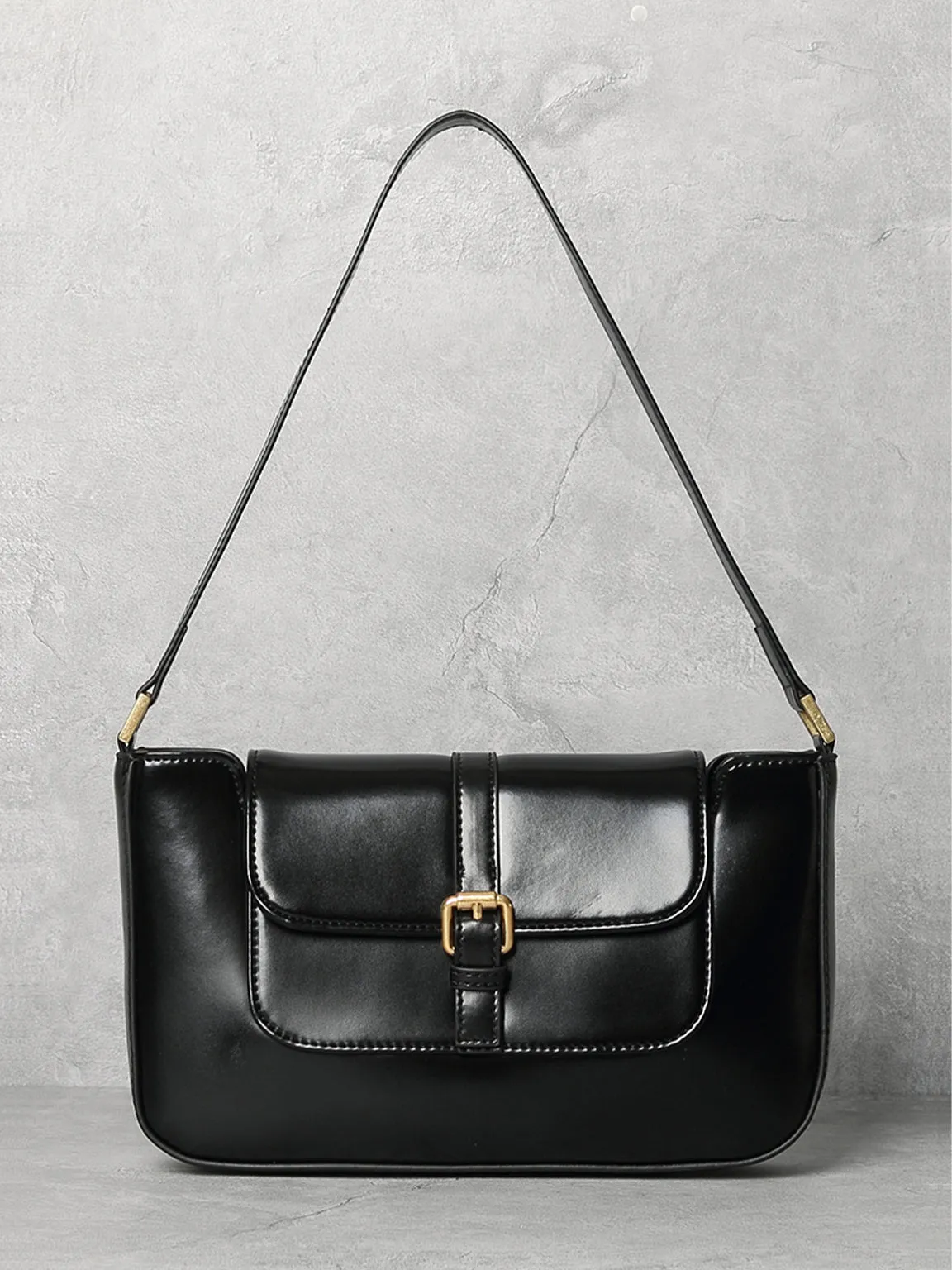 Women's Paris 90s Vintage Baguette Handbag Croc-effect Miranda Shoulder Bag