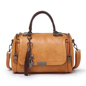 Women's Spring Korean Style Retro Boston Pillow Portable Crossbody Bags
