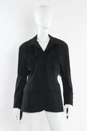 Wool Fringe Jacket