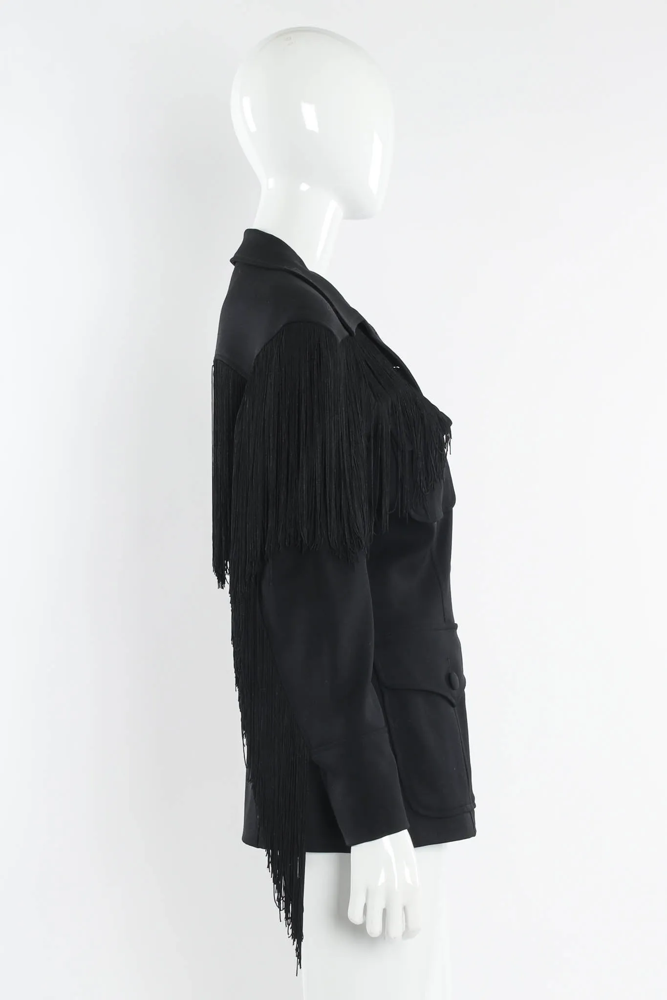 Wool Fringe Jacket