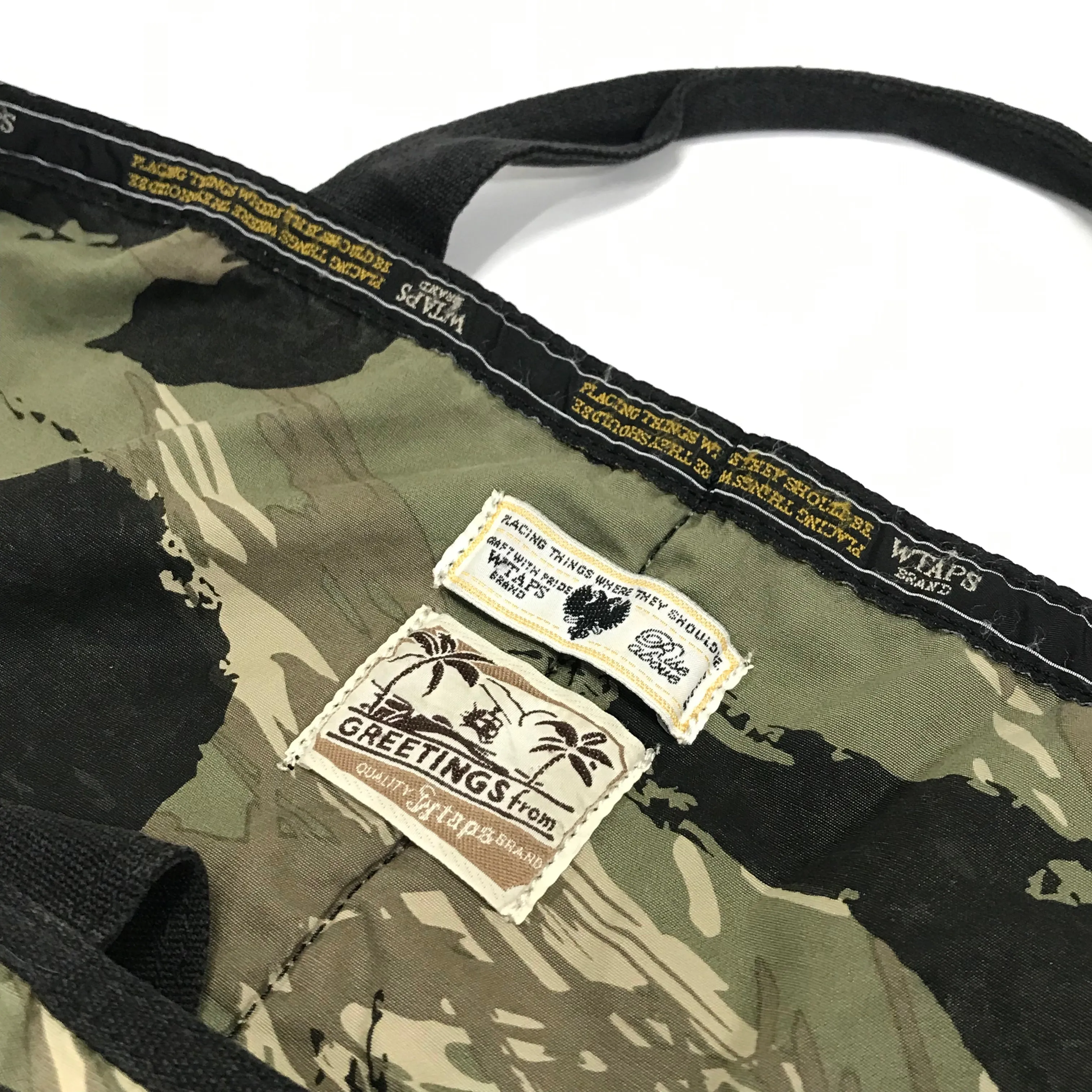 WTaps x Porter Extreme Prejudice Tiger Camo Helmet Shoulder Bag