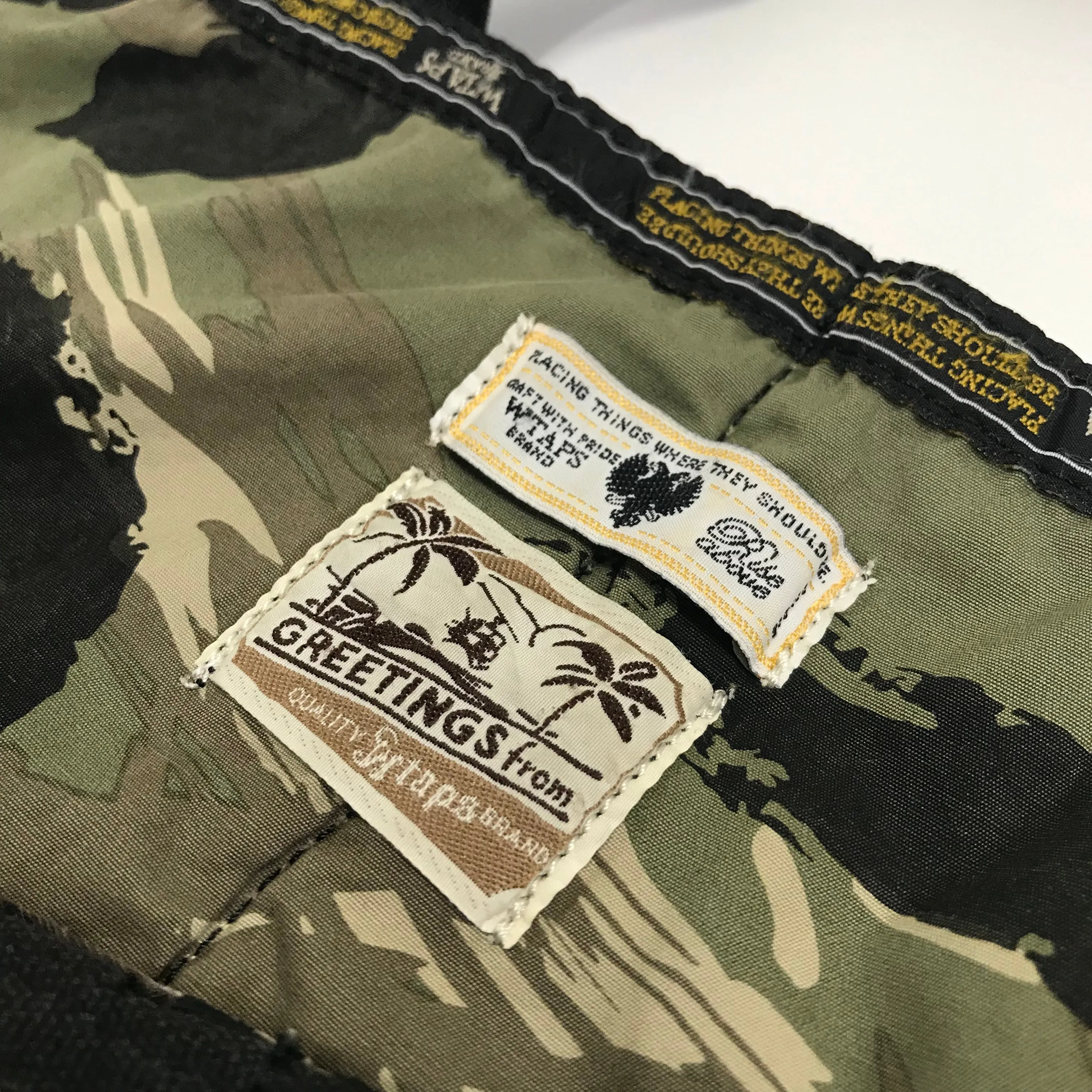 WTaps x Porter Extreme Prejudice Tiger Camo Helmet Shoulder Bag