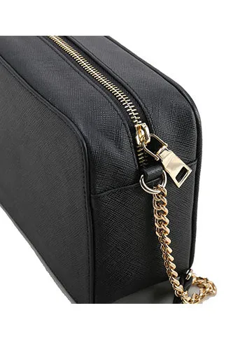 YISEVEN Womens Black Leather Handbag, Genuine Cowhide & Horse Hair