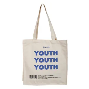 Youth Print Canvas Tote Bag