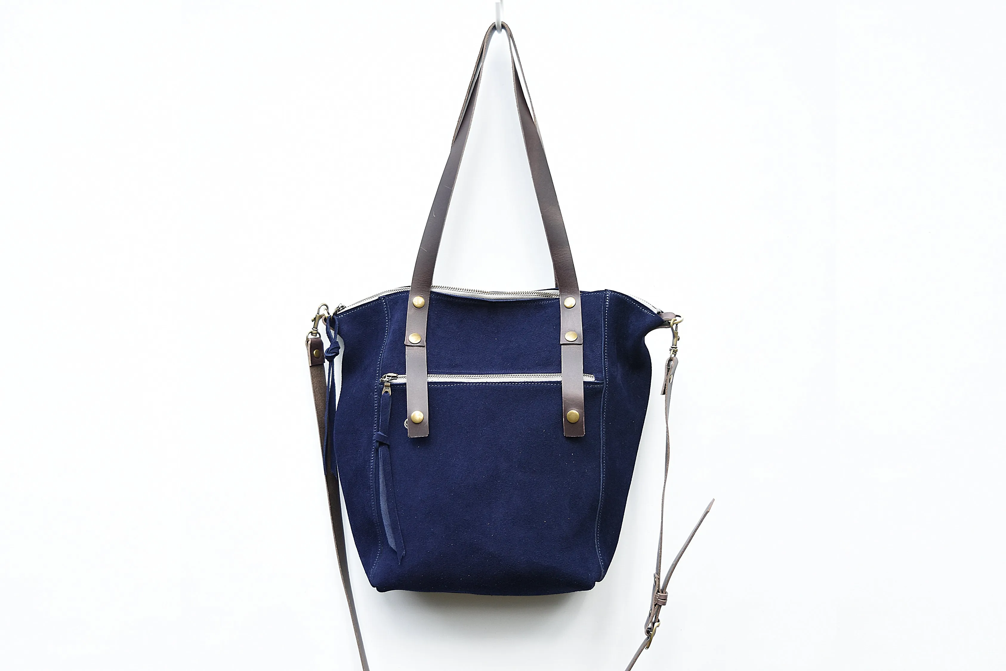 Zelda Leather Suede Tote
