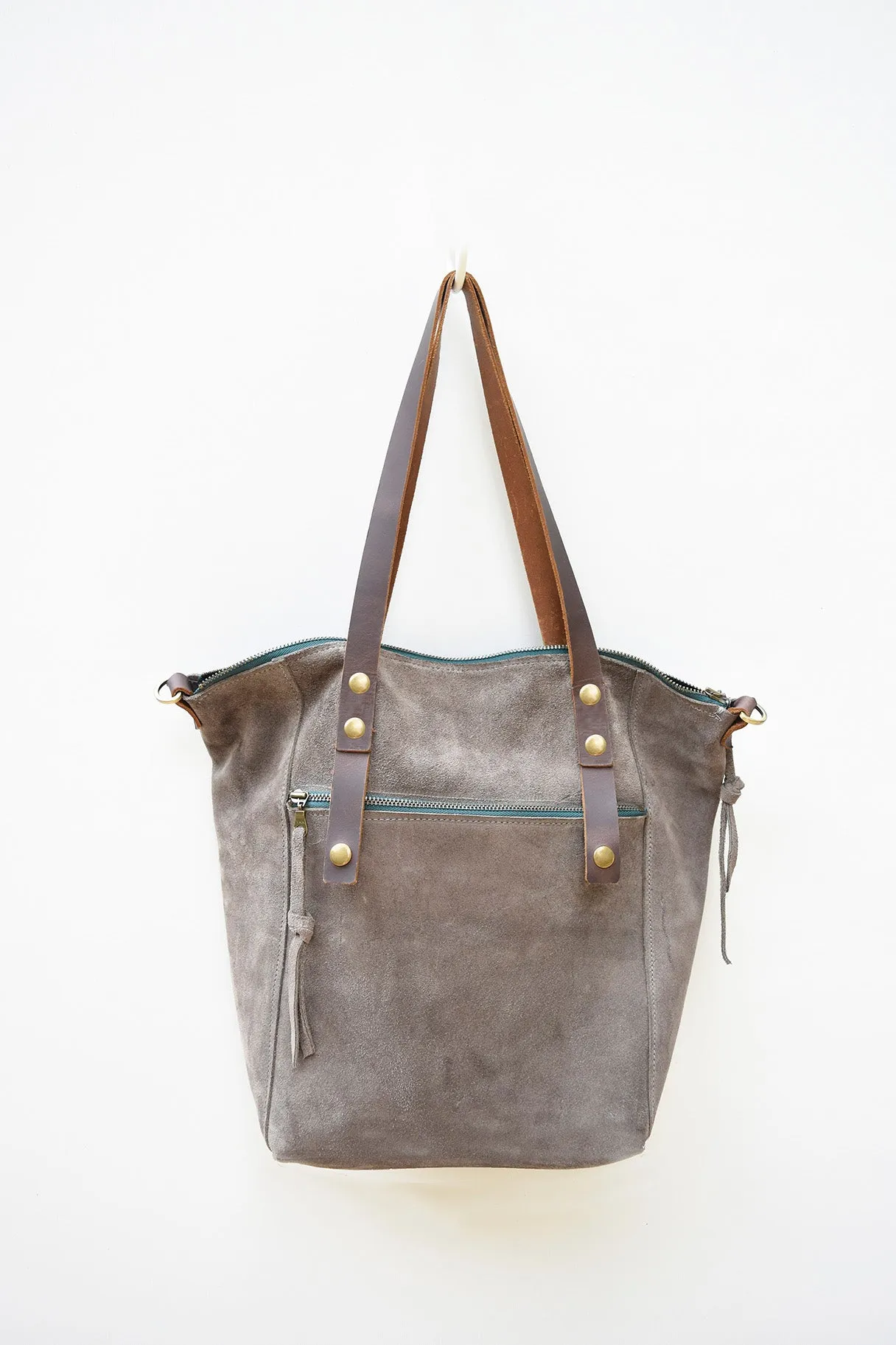 Zelda Leather Suede Tote