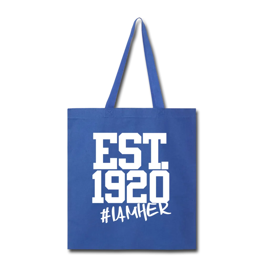 Zeta Phi Beta Inspired EST.1920 - Canvas Tote Bag