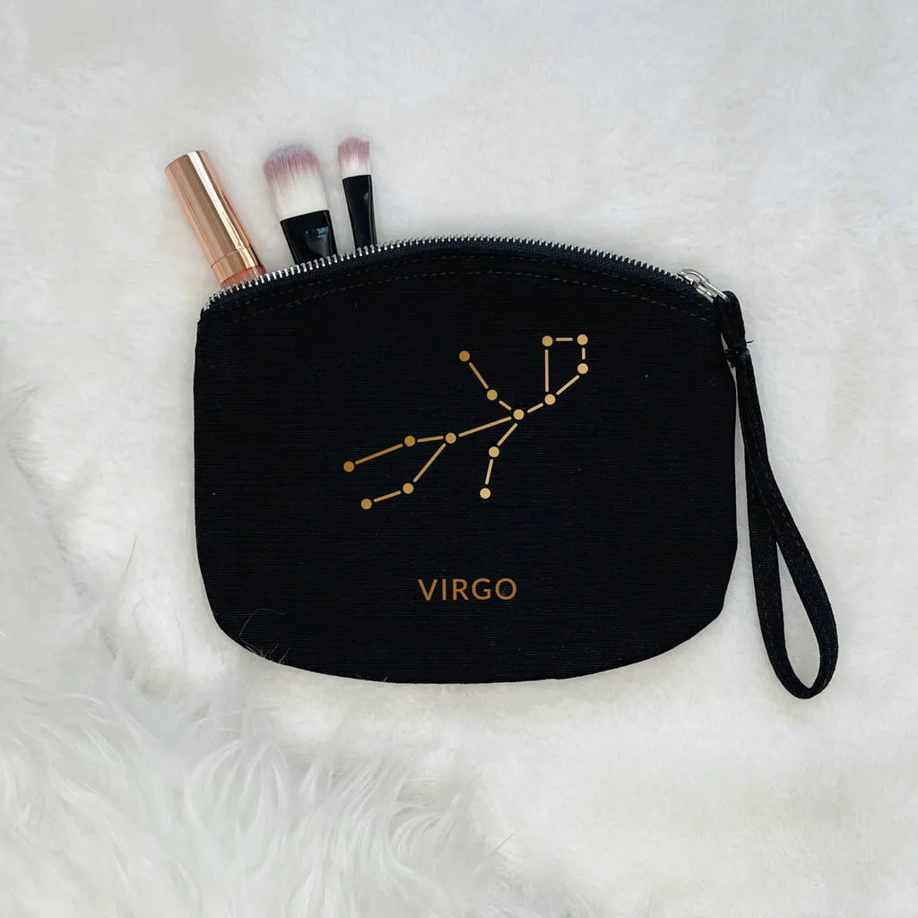 Zodiac Constellations Star Sign Make Up Bag