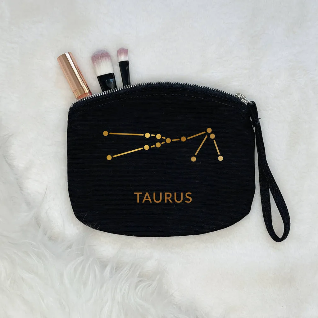 Zodiac Constellations Star Sign Make Up Bag