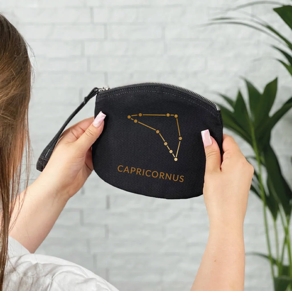 Zodiac Constellations Star Sign Make Up Bag