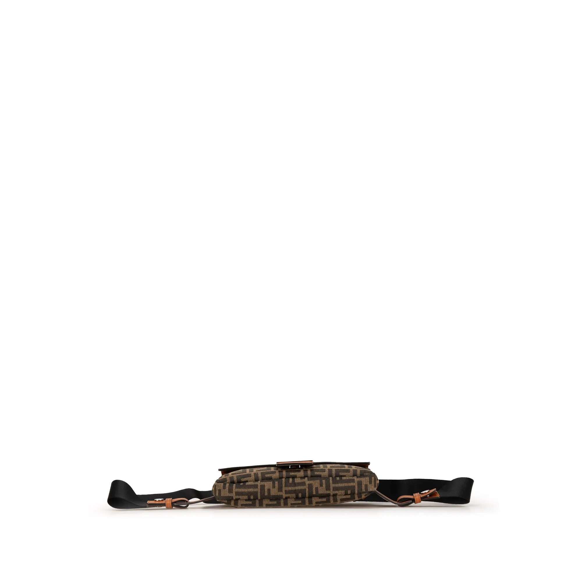 Zucca Canvas and Leather Convertible Baguette