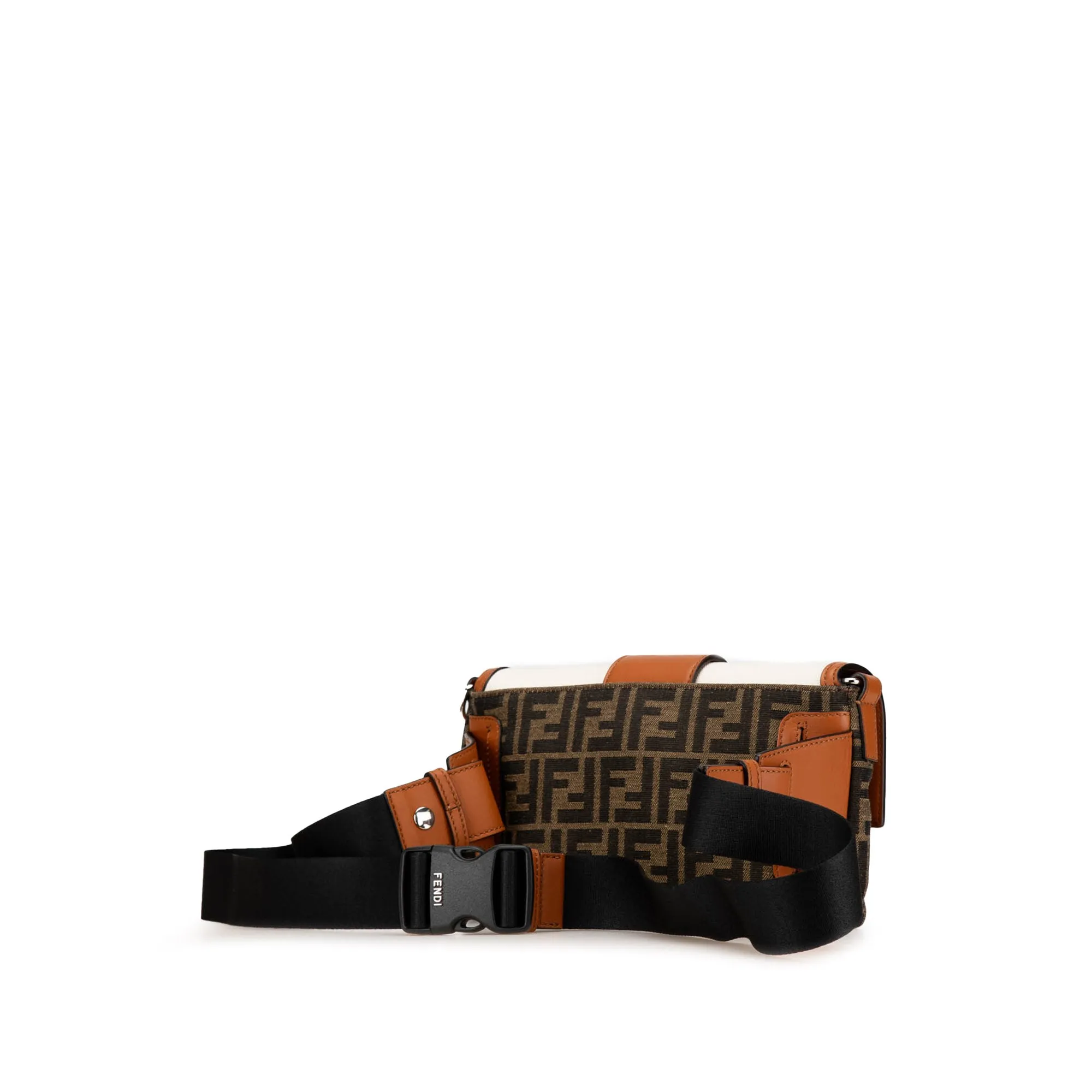 Zucca Canvas and Leather Convertible Baguette
