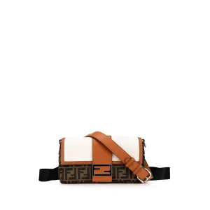 Zucca Canvas and Leather Convertible Baguette
