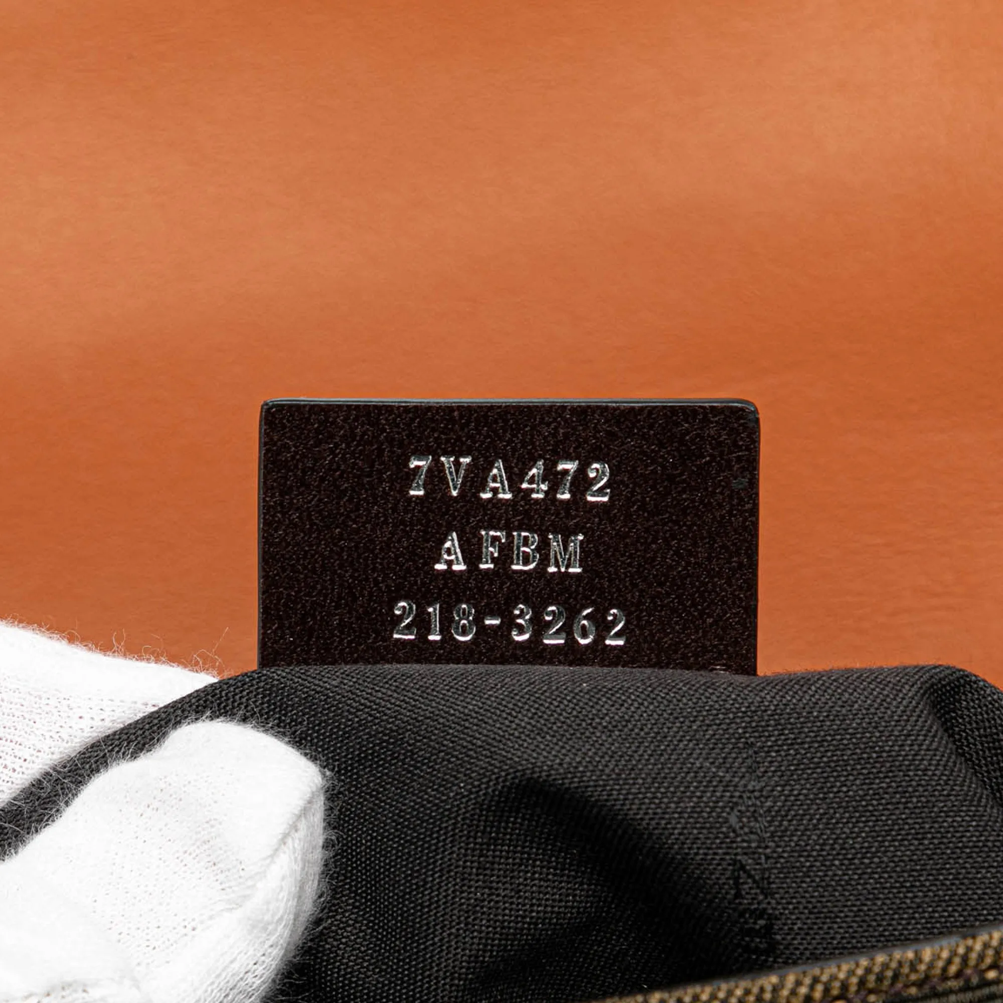 Zucca Canvas and Leather Convertible Baguette