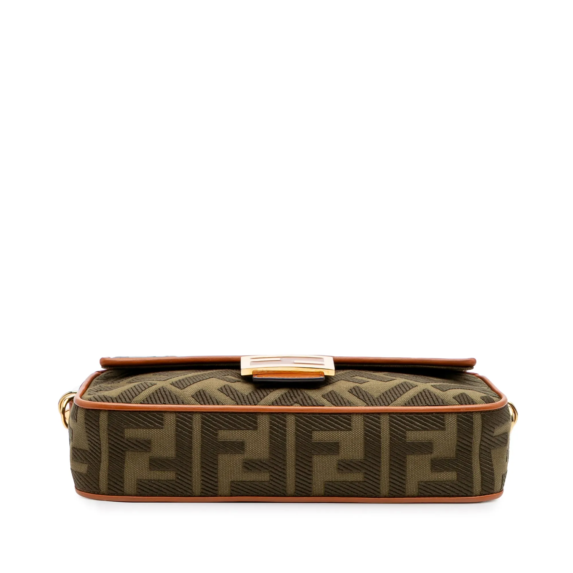 Zucca Embroidered Canvas Baguette Satchel