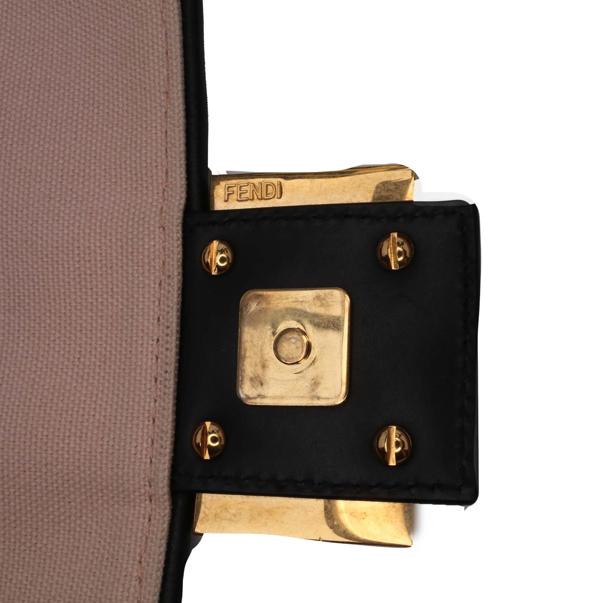Zucca Embroidered Canvas Baguette Satchel
