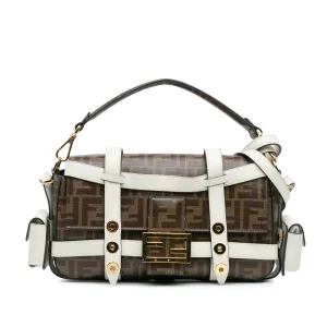 Zucca Glazed Fabric Cage Baguette Satchel